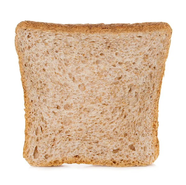 Nakrájený Toust Chléb Izolované Bílém Pozadí — Stock fotografie