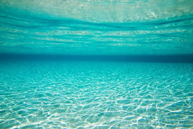 Underwater shoot of an infinite sandy sea clipart