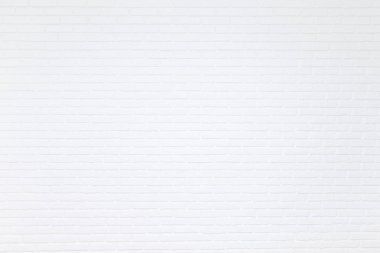 Arkaplan veya doku için beyaz tuğla duvar