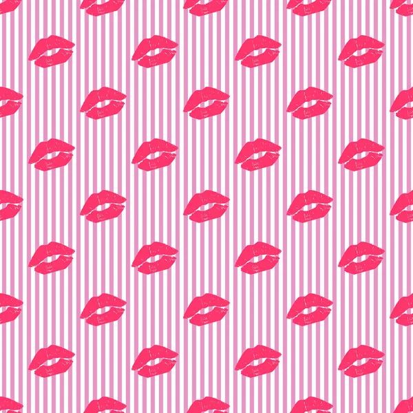 Φιλιά φαντασία σε stripeprd φόντο — Διανυσματικό Αρχείο