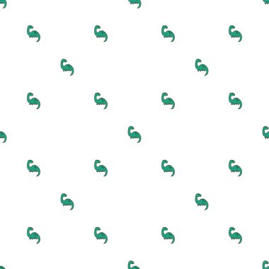 çocuk stilinde beyaz arka plan üzerinde küçük dinozorlar desen