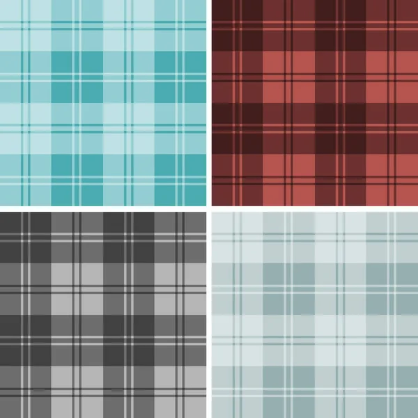 Buffalo Check Plaid Seamless Pattern Collection Фрагмент Обгортання Покриття Шпалери — стоковий вектор