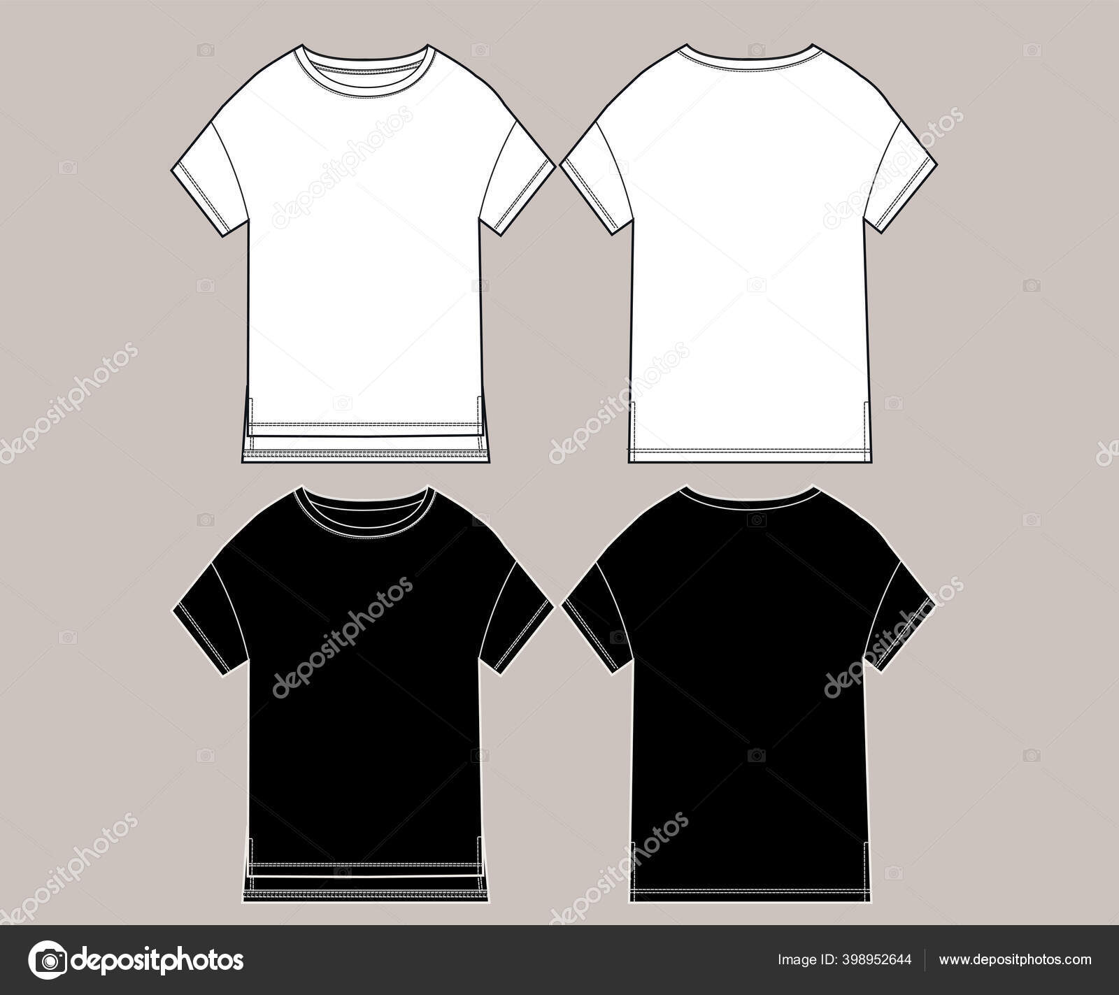 black t shirt sketch