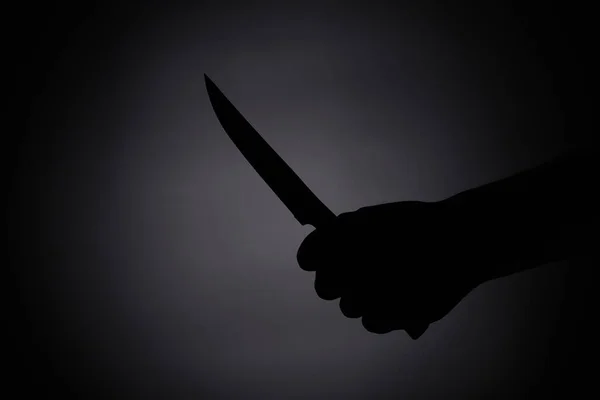 Attacking Knife Melee Weapon Shadow Dark — Stock Photo, Image