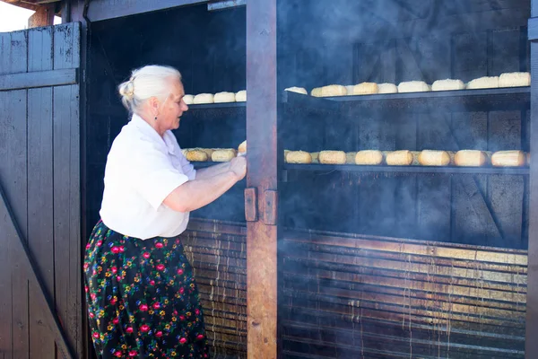 Tatra Gebergte Polen Juli 2018 Een Poolse Boer Maakt Beroemde — Stockfoto