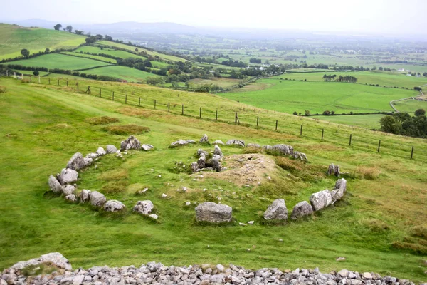 Prehistoryczny Grób Loughcrew Kompleks County Meath Irlandia — Zdjęcie stockowe