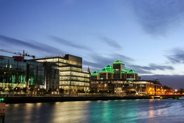 Dublin Ireland September 2018 City Center Business Quarter Late Sunset — Stock Photo, Image