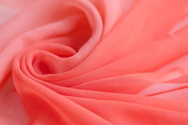 Pembe kırmızı ipek Tekstil Sanayi ve kumaş arka plan