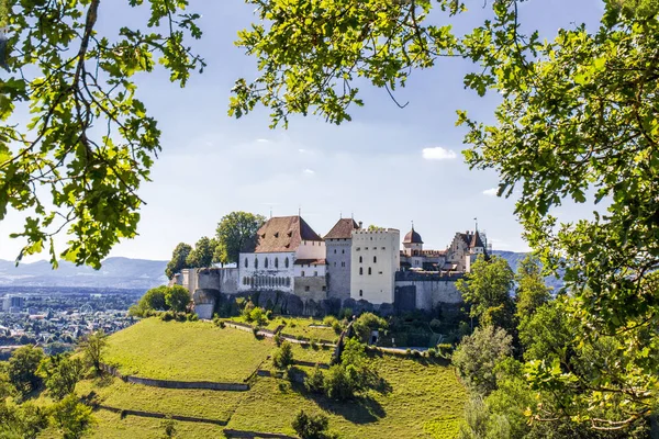 Castelo Lenzburg Construído Século Cantão Aargau Suíça — Fotografia de Stock