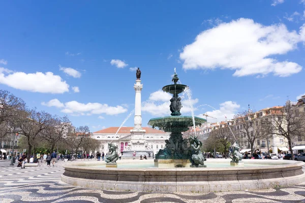 Лиссабон Португалия Мая 2018 Года Площадь Прака Дом Педро Площадь — стоковое фото
