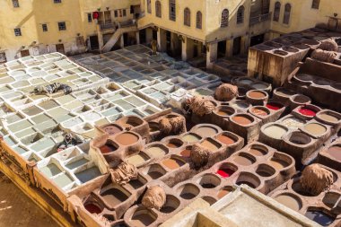 Eski Medine, Fez, Fas geleneksel deri tabakhane