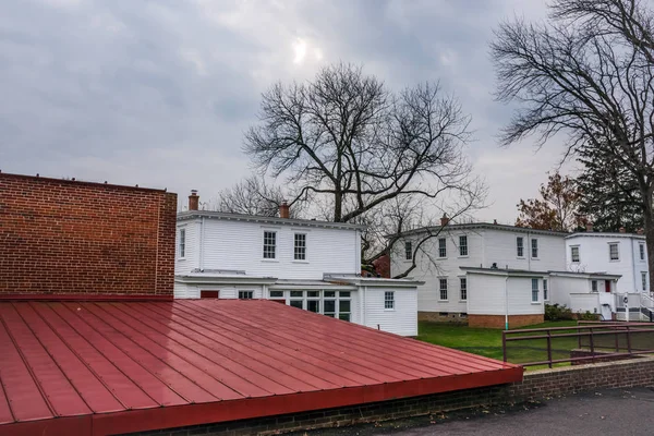 史密斯维尔 新泽西州 11月16日 从第十九世纪之交的历史建筑在2016年11月16日在伯灵顿郡的历史史密斯维尔村 — 图库照片