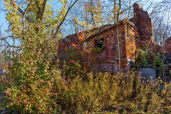 Opuszczone Budynki Fabryki Zabytkowej Wsi Smithville Burlington County New Jersey — Zdjęcie stockowe