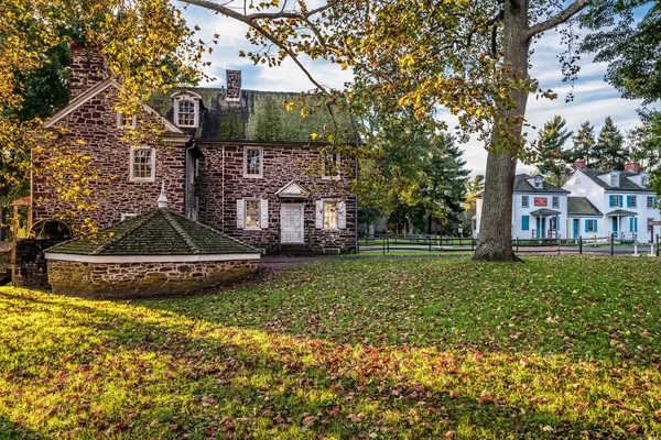 Washington Crossing Pennsylvania Ekim Mcconkeys Feribot Inn Nerede George Washington — Stok fotoğraf