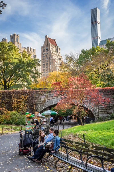 Caduta a Central Park — Foto Stock