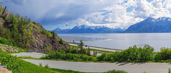 Turnagain Braço Panorama — Fotografia de Stock