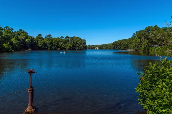 Scenic Lake Lefferts Konstgjord Sjö Matawn New Jersey — Stockfoto