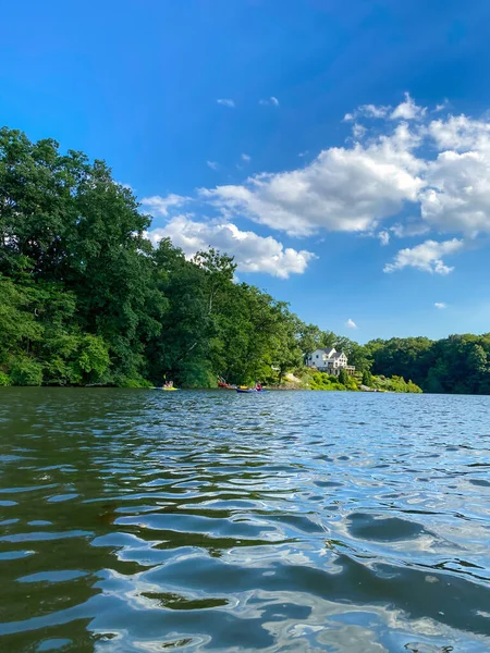 Une Belle Journée Sur Lac Lefferts Dans Comté Monmouth New — Photo