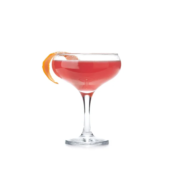 Absolut Rose Alcohol Cocktail Com Bagas Vodka Restaurante Vidro Isolado — Fotografia de Stock