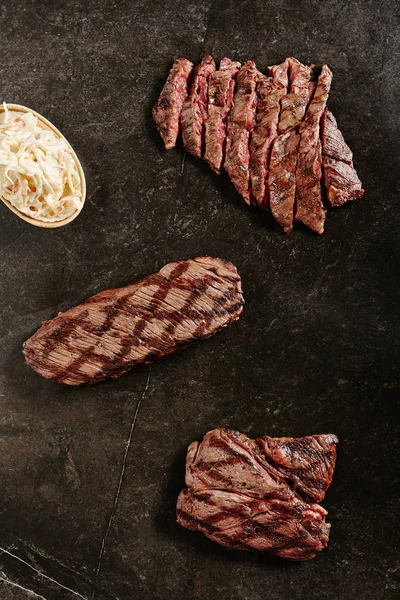 Hot Juicy Whole Machete Steak Atau Denver Steak Barbecue Grill — Stok Foto