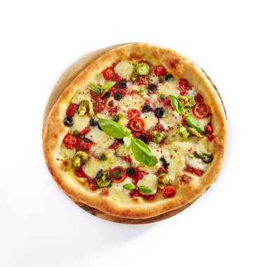 Karidesli Pizza, Kalamata Zeytini, Domates Soslu İzole