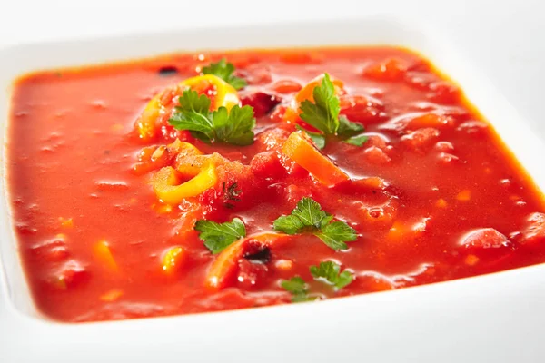 Soupe de légumes rouges — Photo