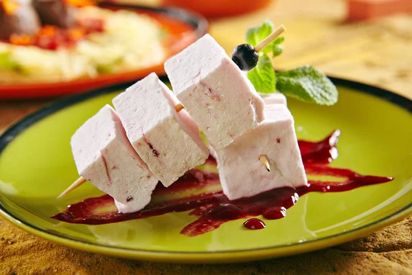 Soufflé rosa dulce — Foto de Stock