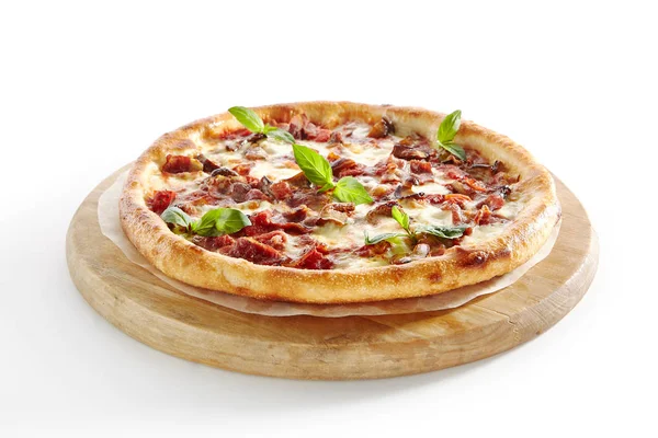 Канадська піца або Регіна — стокове фото