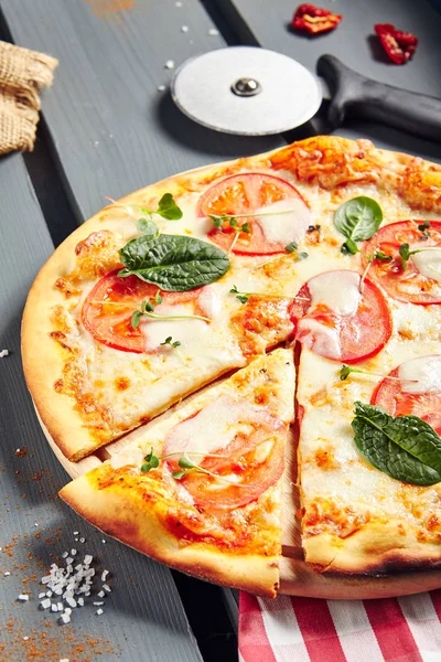 Pizza Margarita or Margherita with Tomatoes