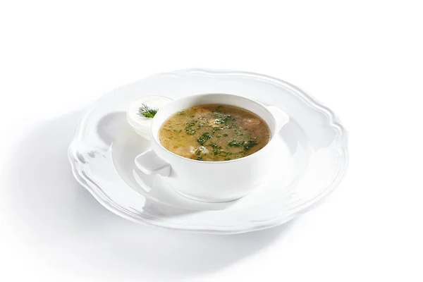 Biała ryba mix zupa z dorsza, szczupak, okoń i Sea Bass — Zdjęcie stockowe