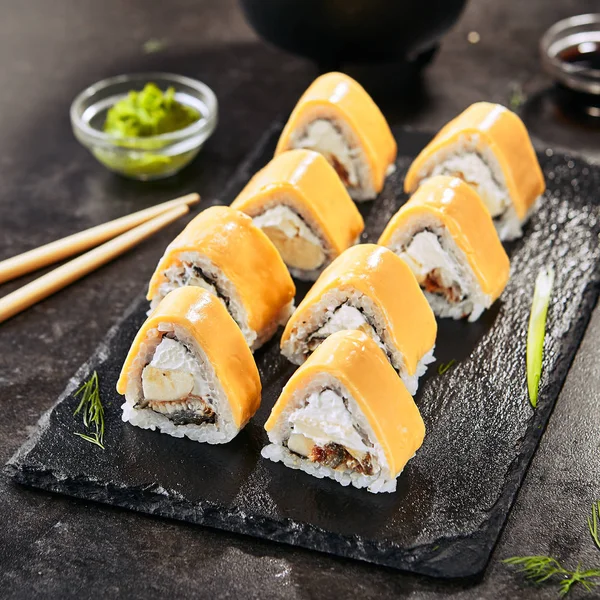 Rulouri delicioase de sushi — Fotografie, imagine de stoc