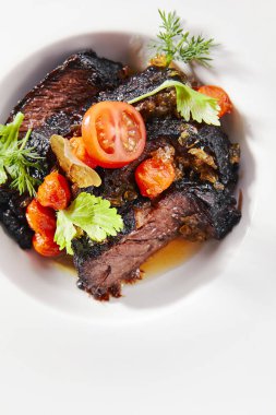 Izgara Asal Sığır Eti, İyi Done Dana Eti, Gurme Izgara Lı Biftek Isol