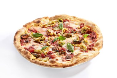 Deniz ürünleri pizza portre