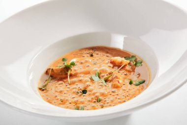 Deniz Ürünleri ile Nefis Servis Havadar Krem Bisque