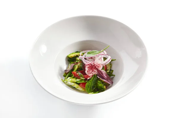 Salada de legumes frescos closeup — Fotografia de Stock