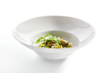 Deniz ürünleri closeup ile Risotto