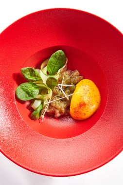 Eel Tartar sos ve tutku meyve mus