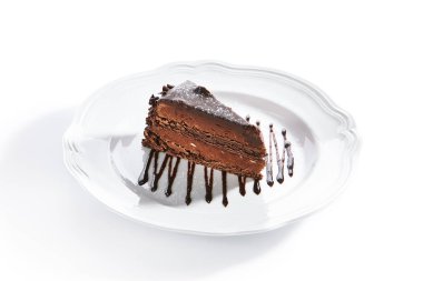 Çikolatalı Kek, Kahverengi Bisküvi Tart veya Sacher Üçgen Dilim