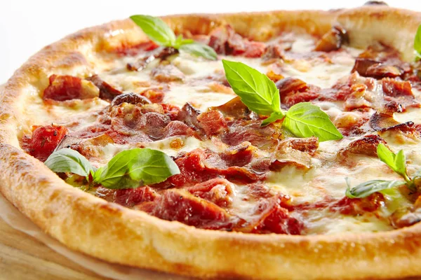 Kanadyjska Pizza lub Regina z boczkiem — Zdjęcie stockowe