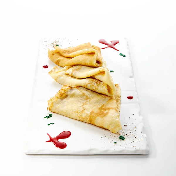 Crepe piegato o pancake — Foto Stock