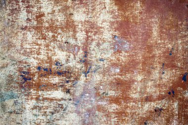 Eski soyulması boya portre ahşap tahta yıpranmış.