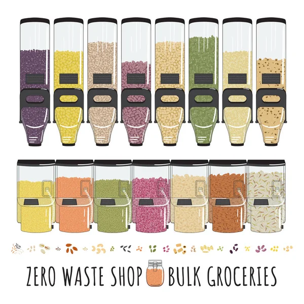 Zero waste shop — Stock Vector