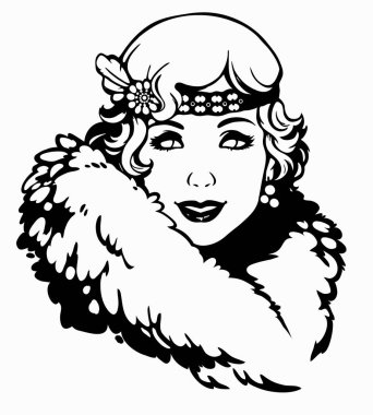 kadın moda Retro 20s 