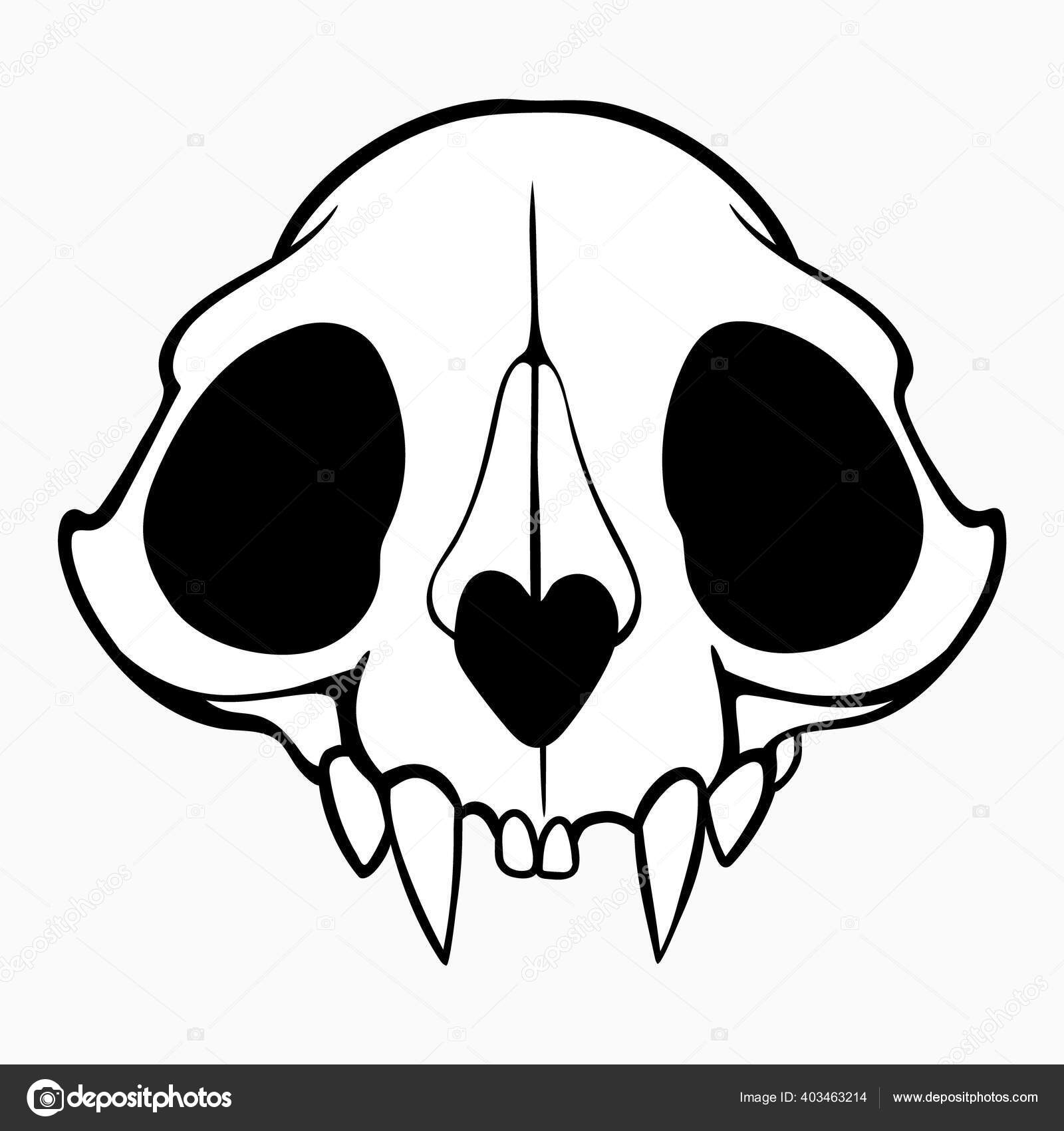 Simple Animal Skull Filling Stock Vector Image by ©inkystory #403463214 Simple Animal Skull Filling Stock Vector Image by ©inkystory #403463214