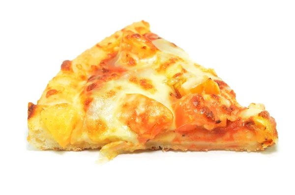 Νόστιμη Πίτσα Ιταλική Λευκό Φόντο — Φωτογραφία Αρχείου