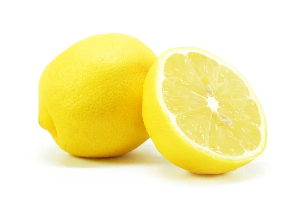 Ripe Lemon Fruits White Background — Stock Photo, Image