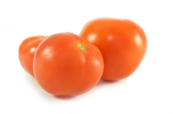 Fresh Red Tomato White Background — Stock Photo, Image