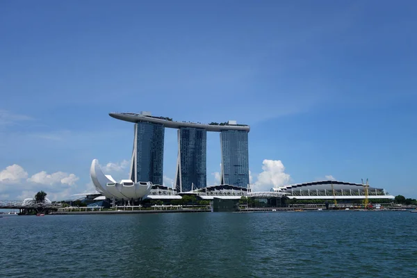 Singapore June 2018 Vista Marina Bay Cingapura Durante Dia Que — Fotografia de Stock