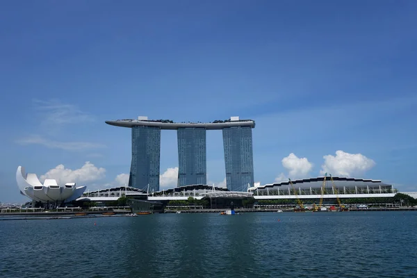 Singapore Giugno 2018 Vista Alla Marina Bay Singapore Giorno Che — Foto Stock