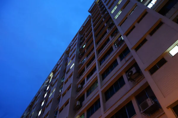 Singapore June 2018 Housing Apartment Building Singapore City Twilight Morning — Stock Photo, Image